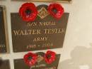 
Walter TESTER; 1918 - 2004
War Memorial, Elsie Laver Park, Mudgeeraba
