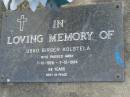 
Usko Birger KOLSTELA,
died 7-10-1926 - 7-12-1994 aged 68 years;
Mudgeeraba cemetery, City of Gold Coast
