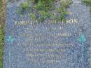 
Lorraine THOMPSON,
8-6-53 - 14-11-94;
Mudgeeraba cemetery, City of Gold Coast
