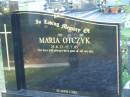 
Maria OTCZYK,
25-8-22 - 12-7-05;
Mudgeeraba cemetery, City of Gold Coast
