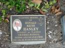 Donald Keith HANLEY,
2-5-1927 - 7-1-2002,
husband father grandfather;
Mudgeeraba cemetery, City of Gold Coast