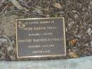 
Peter Patrick VELLA,
14-6-1920 - 1-8-1991;
Dorothy Barnfield (VELLA),
28-6-1929 - 11-6-2001;
Mudgeeraba cemetery, City of Gold Coast
