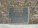 
Barry POGMORE,
12-11-1942 - 6-4-2005,
husband of Linda,
son brother uncle;
Mudgeeraba cemetery, City of Gold Coast
