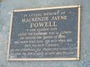 
Mackenzie Jayne POWELL,
died 9 Aug 2001;
Mudgeeraba cemetery, City of Gold Coast
