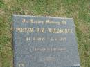 
Pieter H.M. WILDSCHUT,
21-6-1949 - 5-8-1997;
Mudgeeraba cemetery, City of Gold Coast
