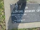 
Mervyn Albert CHALMERS,
died 16 July 1997 aged 63 years;
Mudgeeraba cemetery, City of Gold Coast
