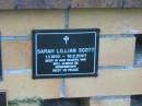 
Sarah Lillian SCOTT,
1-1-1910 - 10-2-2001;
Mudgeeraba cemetery, City of Gold Coast
