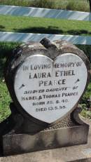 
Laura Ethel PEARCE
b: 25 Aug 1940
d: 13 May 1953
dau of Mabel and Thomas PEARCE

Mulgildie Cemetery, North Burnett Region

