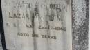 
Lazar MATLIN
d: 23 Dec 1945 aged 56

Mulgildie Cemetery, North Burnett Region


