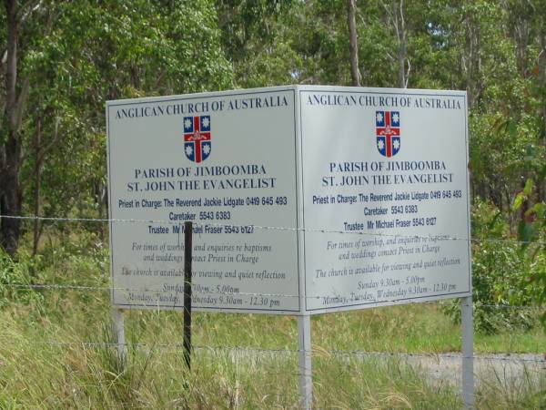 St John the Evangelist Anglican Church;  | Mundoolun Anglican cemetery, Beaudesert Shire  | 