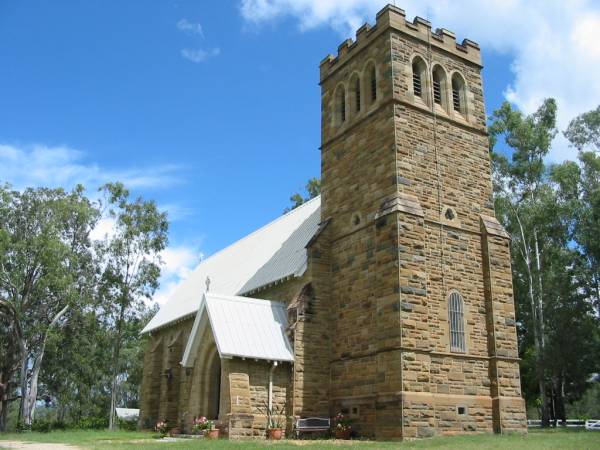 St John the Evangelist Anglican Church;  | Mundoolun Anglican cemetery, Beaudesert Shire  | 