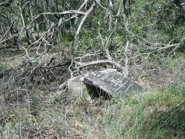 James BARNES,  | born 4 July 1840  | died 20 July 1908 aged 68 years;  | Nanny, wife,  | died 17 Sept 1924 aged 81 years;  | Mundoolun Anglican cemetery, Beaudesert Shire  | 