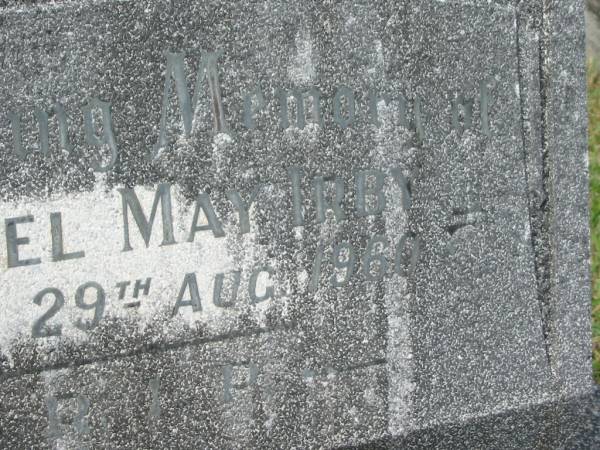 Mabel May IRBY,  | died 29 Aug 1960;  | Murwillumbah Catholic Cemetery, New South Wales  | 