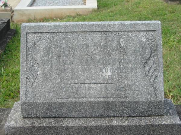 William Edward BYRNE,  | died 14 Aug 1957 aged 85 years;  | Murwillumbah Catholic Cemetery, New South Wales  | 