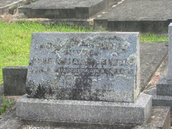 Ellen Mary MCLEOD,  | mother,  | died 31 March 1956 aged 74 years;  | Murwillumbah Catholic Cemetery, New South Wales  | 