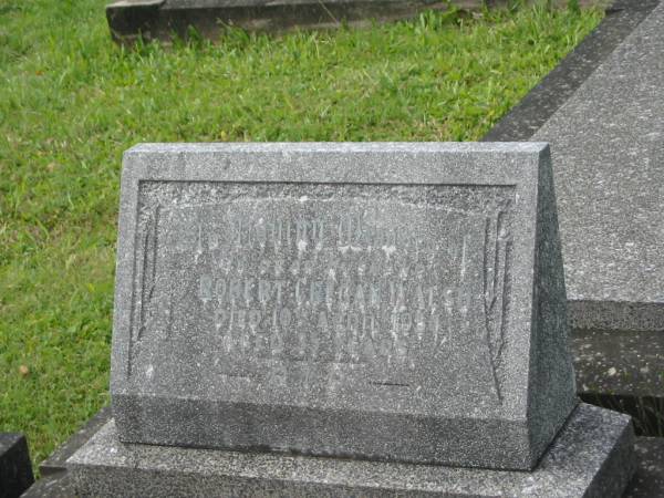 Robert Cregan WALSH,  | husband,  | died 10 April 1954 aged 35 years;  | Murwillumbah Catholic Cemetery, New South Wales  | 