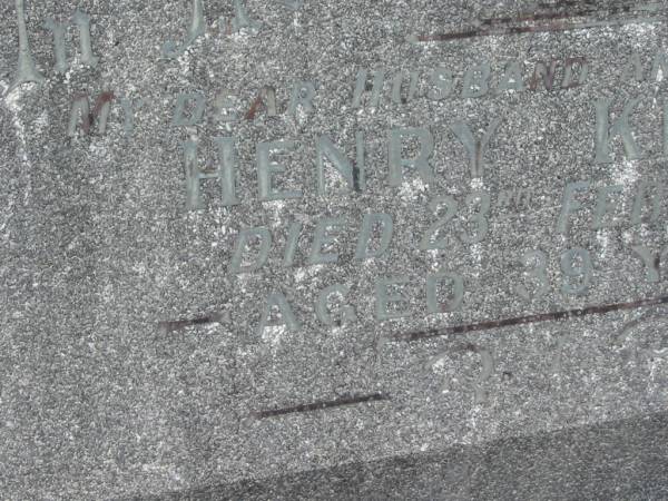 Henry KELLY,  | husband father,  | died 23 Feb 1953 aged 39 years;  | Murwillumbah Catholic Cemetery, New South Wales  | 