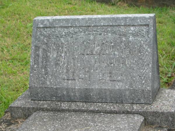 Mark WALKER,  | died 9 Aug 1952 aged 72 years;  | Murwillumbah Catholic Cemetery, New South Wales  | 