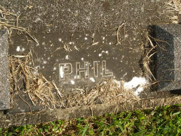 Phillip O'SHEA,  | died 12 March 1938 aged 29 years;  | Murwillumbah Catholic Cemetery, New South Wales  | 