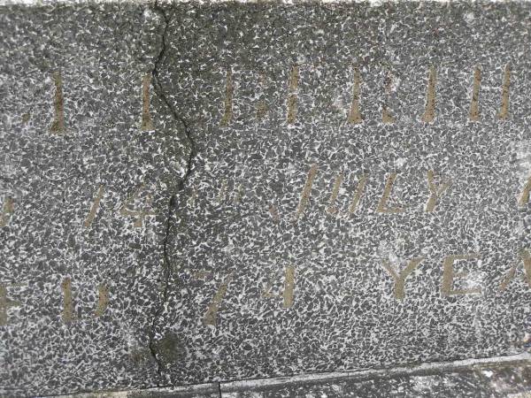Bridget Bertha KING,  | died 14 July 1937 aged 74 years;  | Murwillumbah Catholic Cemetery, New South Wales  | 
