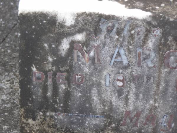 Martin MAHONY,  | died 26 May 1936 aged 73 years;  | Margaret MAHONY,  | wife,  | died 18 Dec 1940 aged 76 years;  | Murwillumbah Catholic Cemetery, New South Wales  | 
