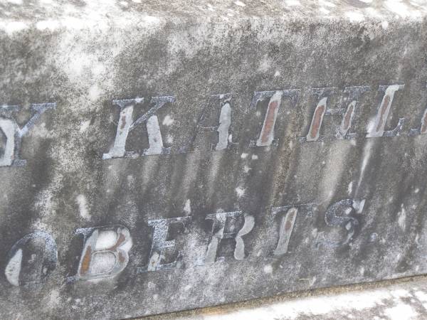 Mary Kathleen ROBERTS,  | died 19 July 1936 aged 18 years;  | Murwillumbah Catholic Cemetery, New South Wales  | 
