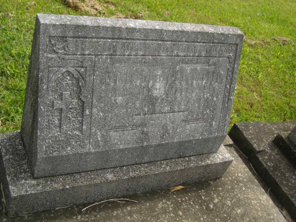 James Urban ALEXANDER,  | died 15 March 1956 aged 51 years;  | Murwillumbah Catholic Cemetery, New South Wales  | 