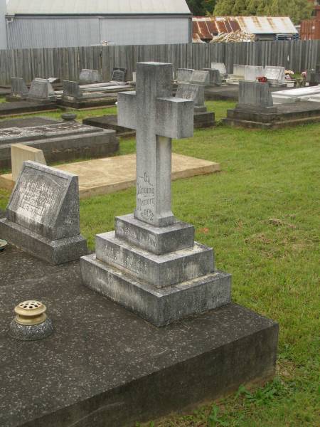 Agnes WITHFORD,  | died 15 Jan 1948 aged 68 years;  | Murwillumbah Catholic Cemetery, New South Wales  | 