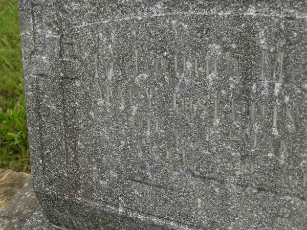 Mary Josephine (Mamie) HOGAN,  | died 1 Jan 1949 aged 50 years;  | Murwillumbah Catholic Cemetery, New South Wales  | 