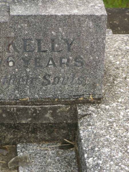Amelia KELLY,  | died 28 Sept 1949 aged 65 years;  | Patrick Richard KELLY,  | died 25 Jan 1954 aged 76 years;  | Murwillumbah Catholic Cemetery, New South Wales  | 