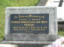 
Clarence Francis VIDLER,
father,
died 31-10-84 aged 82 years;
Lillian May VIDLER,
mother,
died 20-8-68 aged 62 years;
Murwillumbah Catholic Cemetery, New South Wales
