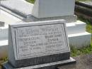 
Patrick Cecil DYNAN,
father,
died 17 March 1964 aged 71 years;
Mary Anne DYNAN,
mother,
died 3 July 1975 aged 89 years;
Murwillumbah Catholic Cemetery, New South Wales
