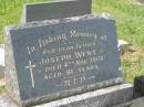 Joseph WENT,
father,
died 4 Nov 1966 aged 81 years;
Murwillumbah Catholic Cemetery, New South Wales