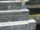 
Gladys MAYE,
wife of Patrick Joseph MAYE,
died 13-12-76 aged 72 years;
Murwillumbah Catholic Cemetery, New South Wales
