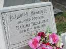 Ida Alice BRUCE-JONES, mother, died 15 April 1968; Murwillumbah Catholic Cemetery, New South Wales 