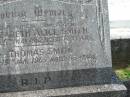 Elizabeth Alice SMITH,
wife mother,
died 26 May 1962 aged 74 years;
Thomas SMITH,
died 15 Jan 1969 aged 86 years;
Murwillumbah Catholic Cemetery, New South Wales