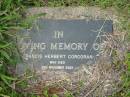 Francis Herbert CORCORAN, died 30 Nov 2003 aged ?6 years; Murwillumbah Catholic Cemetery, New South Wales [REDO] 