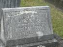 William Bede LODER,
husband father,
died 31 July 1964 aged 49 years;
Murwillumbah Catholic Cemetery, New South Wales