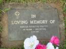 Marion Rosetta FOSTER, 2 Feb 1889 - 20 Sept 1968; Murwillumbah Catholic Cemetery, New South Wales 