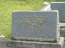 
Alfred Stowell JOHNS,
father,
died 16 Nov 1861 aged 73 years;
Mary JOHNS,
mother,
died 22 Nov 1967 aged 84 years;
erected by daughters Eileen, Madge & Nell;
Murwillumbah Catholic Cemetery, New South Wales
