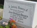 
John Bernaud BRABEN,
father,
died 11 Aug 1964 aged 94 years;
Murwillumbah Catholic Cemetery, New South Wales
