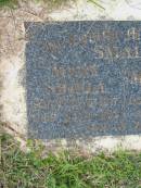 
Mary Shiela SMALL,
born 25-6-1917,
died 23-11-1993;
Maxwell SMALL,
born 24-11-1915,
died 8-8-1967;
Murwillumbah Catholic Cemetery, New South Wales
