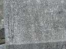 Vera Muriel QUIGAN,
wife,
died 27 Oct 1957 aged 57 years;
Murwillumbah Catholic Cemetery, New South Wales