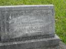 
Ellen Margaret BROWN,
died 5 Sept 1953 aged 98 years,
aunt of the BROWN family;
Murwillumbah Catholic Cemetery, New South Wales
