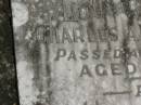 Charles Ambrose WILSON,
died 3-3-58 aged 57 years;
Murwillumbah Catholic Cemetery, New South Wales