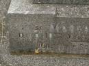 Annie BRODERICK,
sister,
died 24 Dec 1950 aged 75 years;
Margaret BRODERICK,
sister,
died 10 March 1954 aged 71 years;
Murwillumbah Catholic Cemetery, New South Wales