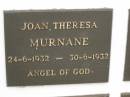 Joan Theresa MURNANE, 24-6-1932 - 30-6-1932; Murwillumbah Catholic Cemetery, New South Wales 
