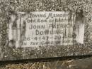 John Patrick DOWLING, son brother, 26-4-47 - 29-4-47; Murwillumbah Catholic Cemetery, New South Wales 
