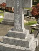 Mary Ann OROURKE,
mother,
died 22 Feb 1962 aged 69 years;
Murwillumbah Catholic Cemetery, New South Wales