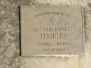 
Arthur Ernest THORLEY,
5-9-1882 - 12-8-1941;
Cecilia Mary THORLEY,
18-4-1925 - 30-12-1939;
Mary Alice THORLEY,
28-1-1887 - 11-9-1968;
Murwillumbah Catholic Cemetery, New South Wales
